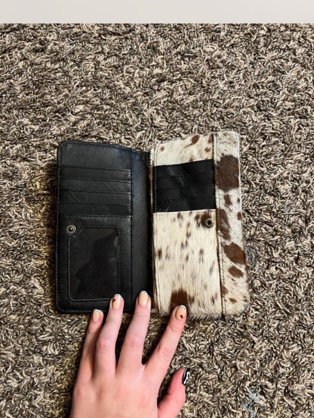 Real Cowhide Zip Wallet View 3